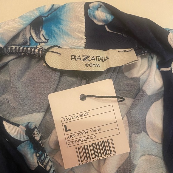 Piazza Italia Woman’s Verde Top Sleeveless Size Large - Picture 3 of 8